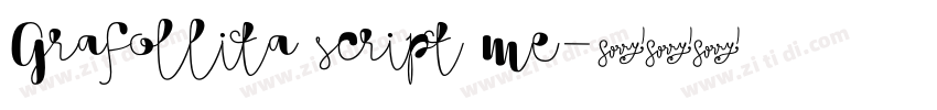 Grafollita script me字体转换 Grafollita script me字体转换